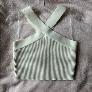 Criss cross halter top